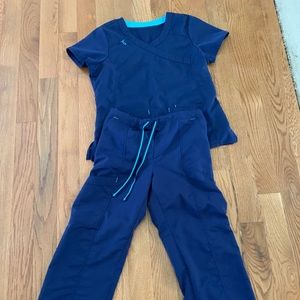 Blue scrubs set